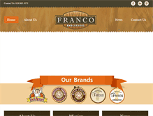 Tablet Screenshot of francowholefoods.com